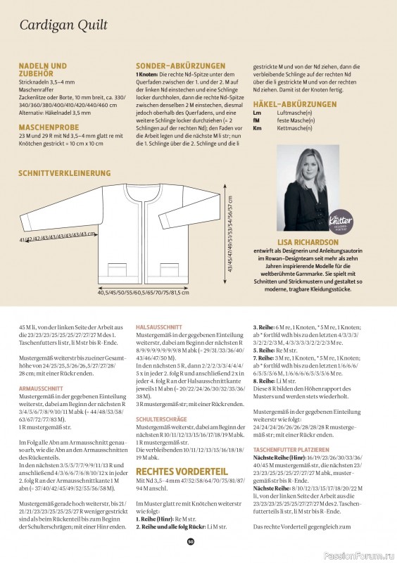 Вязаные проекты спицами в журнале &laquo;The Knitter №82 2026 Germany&raquo;