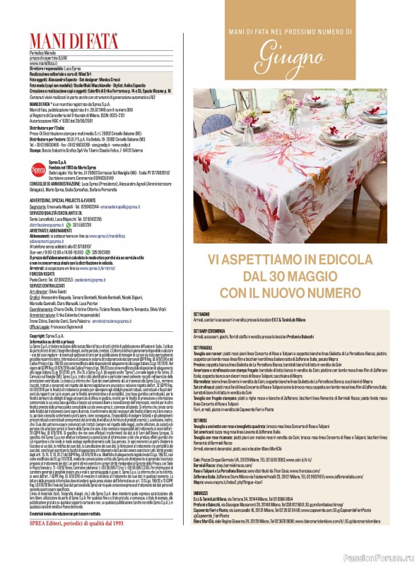 Коллекция проектов для рукодельниц в журнале &laquo;Mani di Fata - Maggio 2026&raquo;