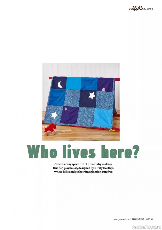 Коллекция проектов для рукодельниц в журнале «Mollie Makes – Making with Kids 2025»