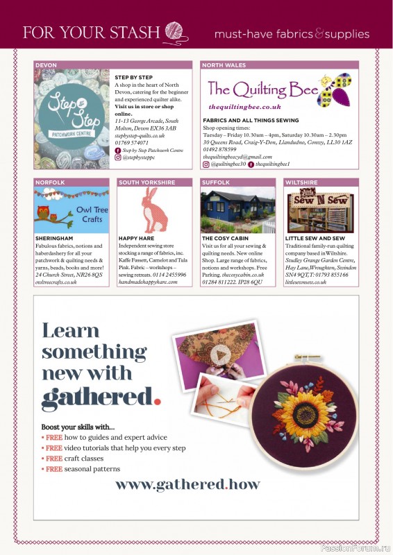 Коллекция проектов для рукодельниц в журнале «Todays Quilter №128 2025»