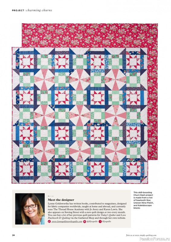 Коллекция проектов для рукодельниц в журнале «Todays Quilter №144 2026»