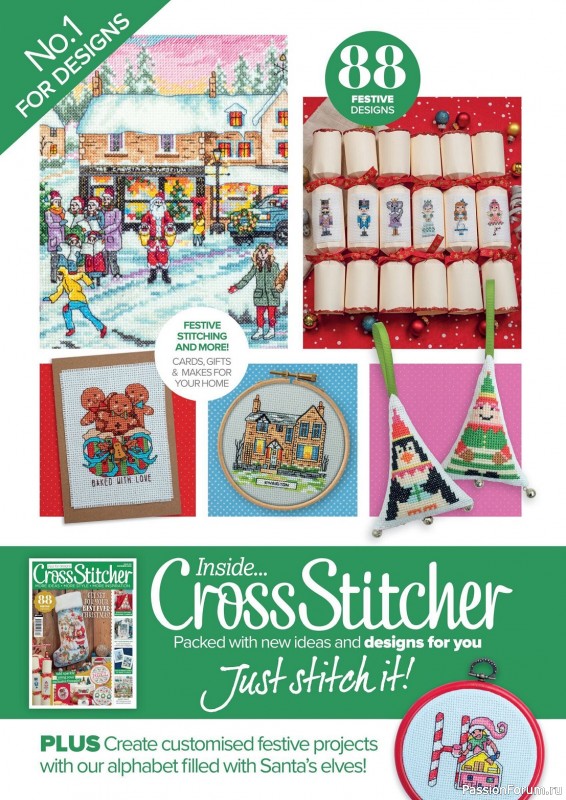 Коллекция вышивки в журнале «CrossStitcher №403 2023»