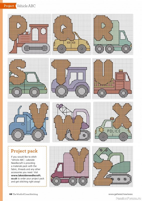 Коллекция вышивки в журнале «The World of Cross Stitching №346 2024»