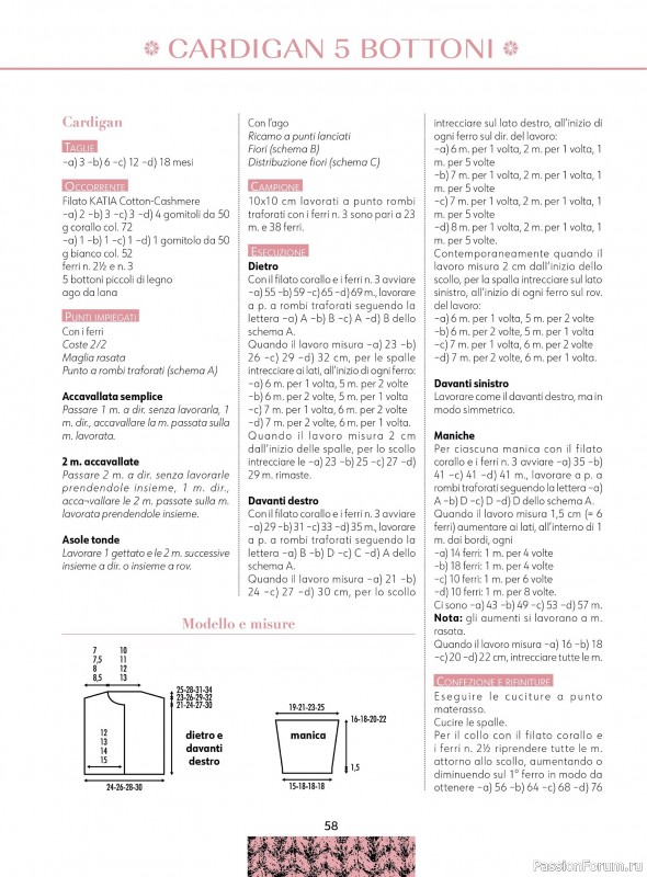 Вязаные модели для детей в журнале &laquo;Piu Maglia Bebe №5 2026&raquo;