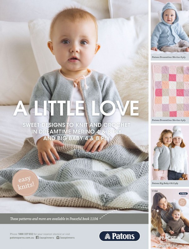 Вязаные модели спицами в журнале &laquo;Australian Knitting &ndash; Vol.17 №4 2026&raquo;