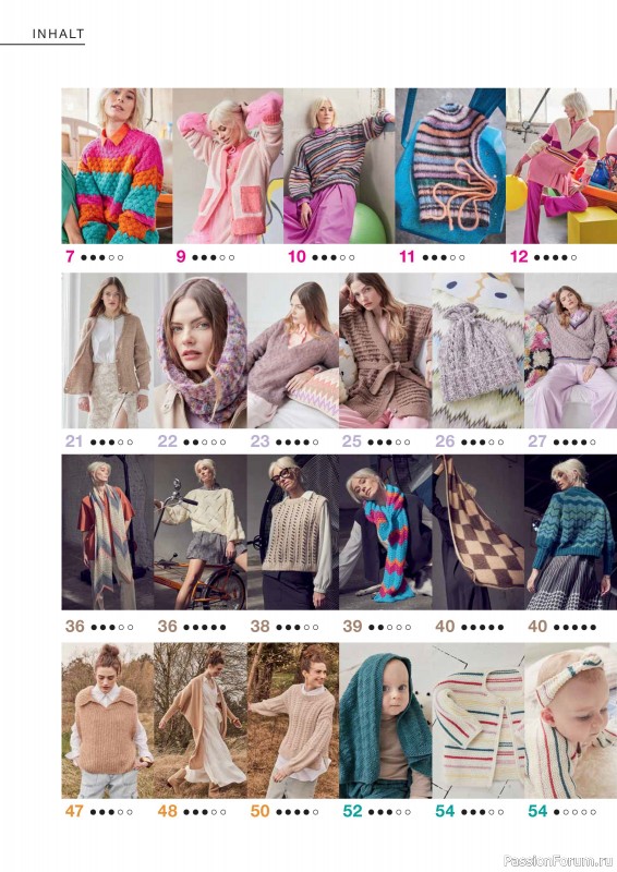 Вязаные модели в журнале «Burda Stricken №3 2024»
