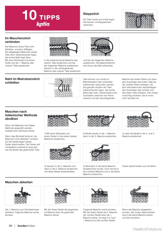 Вязаные модели в журнале «Burda Stricken №6 2022»