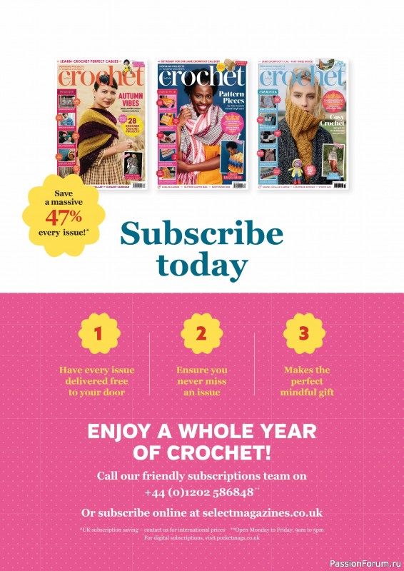 Вязаные проекты крючком в журнале «Inside Crochet №182 2025»