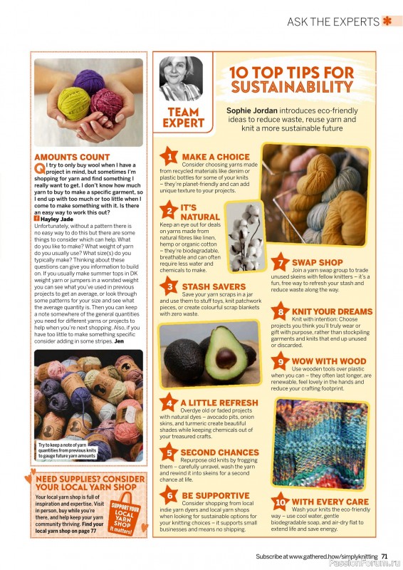 Вязаные проекты крючком в журнале «Simply Knitting №267 2025»
