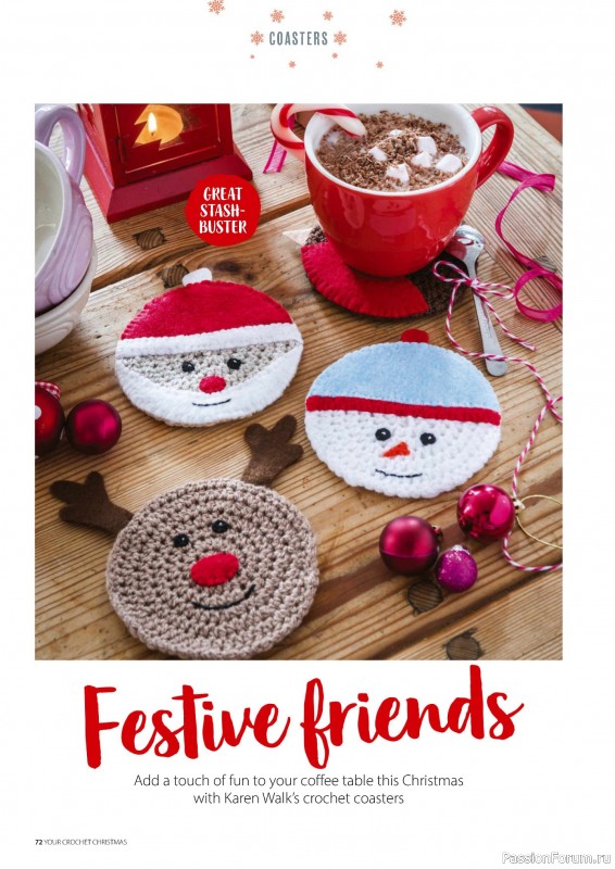 Вязаные проекты крючком в журнале «Your Crochet Christmas 2024»