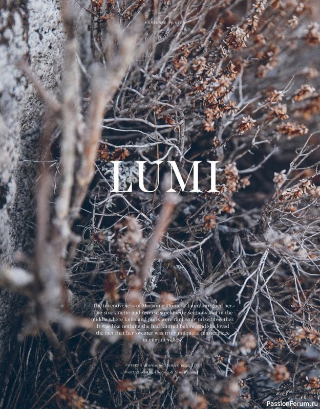 Вязаные проекты в журнале «Laine Magazine №9 2019 Autumn-Winter»