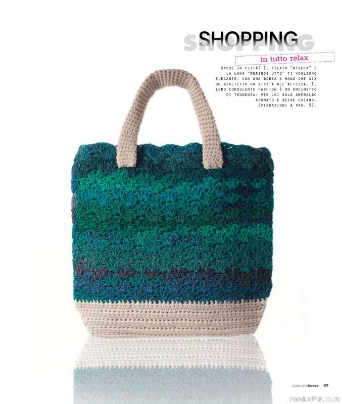 Вязаные проекты в журнале «Mani di Fata Speciale Borse - Dicembre 2025»