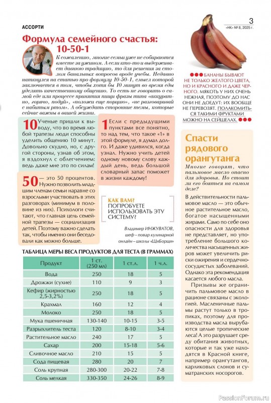 Коллекция кулинарных рецептов в журнале «Наша кухня №8 2025»