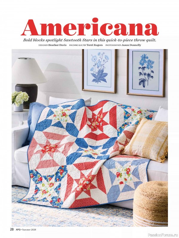 Коллекция проектов для рукодельниц в журнале &laquo;American Patchwork & Quilting №200 2026&raquo;