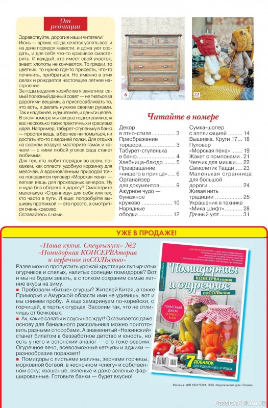 Коллекция проектов для рукодельниц в журнале «Делаем сами №11 2026»