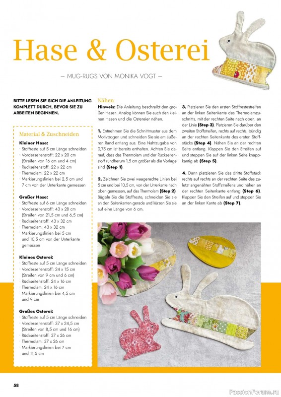 Коллекция проектов для рукодельниц в журнале «Patchwork & Nähen №2 2026»