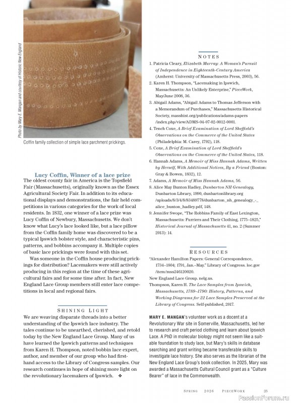 Коллекция проектов для рукодельниц в журнале &laquo;PieceWork - Spring 2025&raquo;