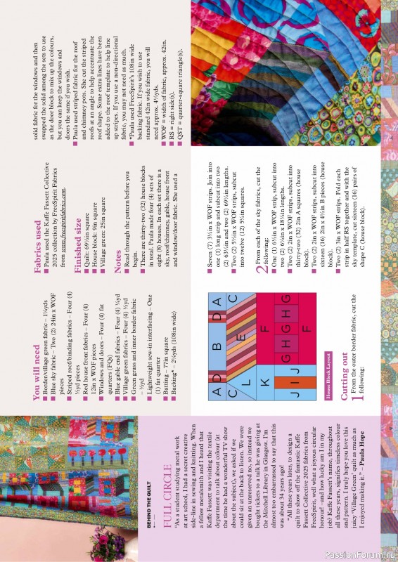 Коллекция проектов для рукодельниц в журнале «Todays Quilter №132 2025»