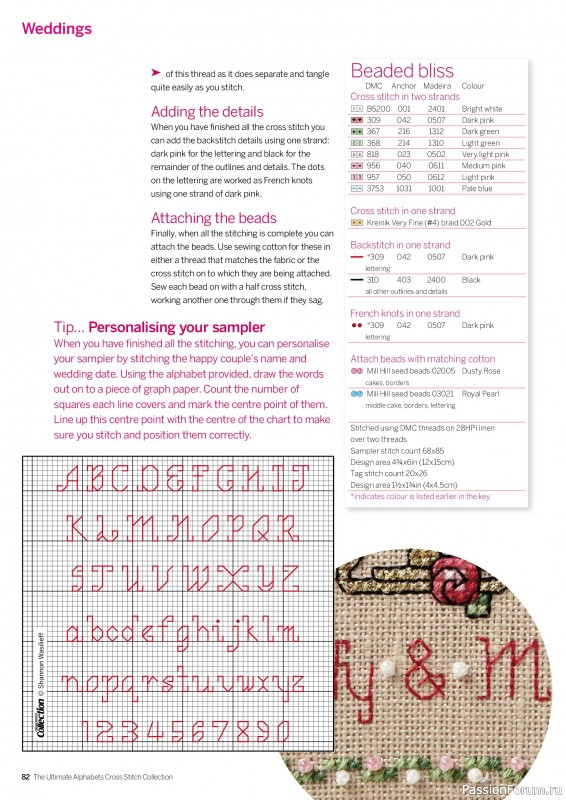 Коллекция вышивки в журнале «Cross Stitch Collection - The Ultimate Alphabets 2026»