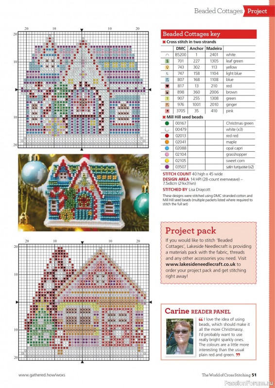 Коллекция вышивки в журнале «The World of Cross Stitching №365 2025»