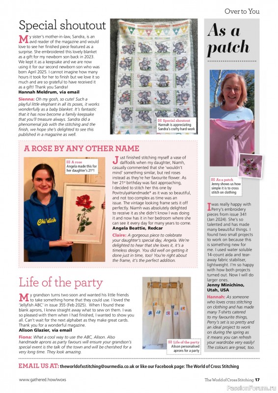 Коллекция вышивки в журнале &laquo;The World of Cross Stitching №370 2026&raquo;