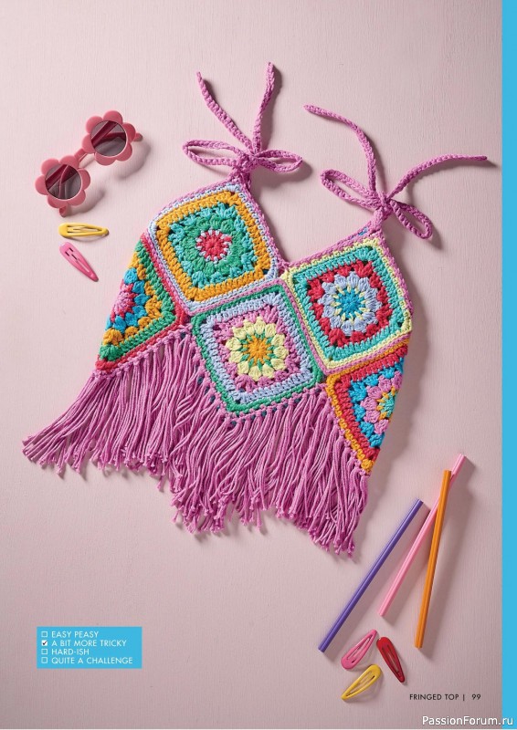 Вязаные проекты крючком в журнале «Crochet Granny Squares - 1st Edition 2025»
