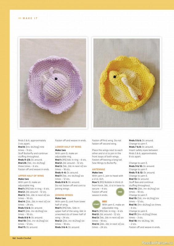 Вязаные проекты крючком в журнале «Inside Crochet №182 2025»