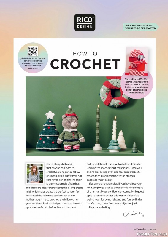 Вязаные проекты крючком в журнале «Inside Crochet №183 2025»