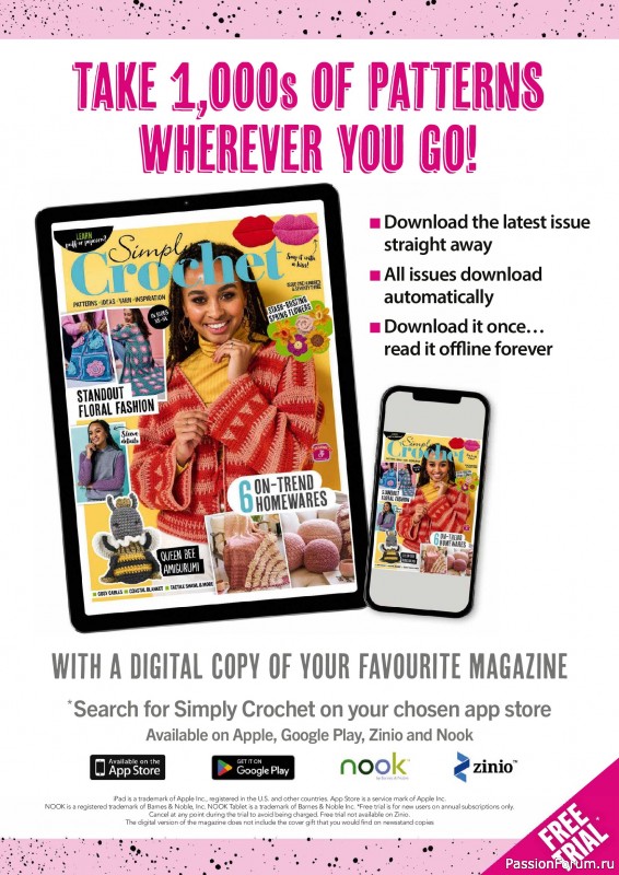 Вязаные проекты крючком в журнале &laquo;Simply Crochet №174 2026&raquo;