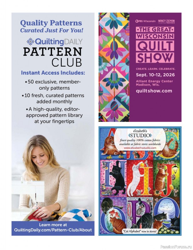 Коллекция проектов для рукодельниц в журнале «Love of Quilting - Summer 2026»