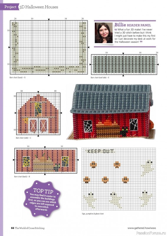 Коллекция вышивки в журнале «The World of Cross Stitching №324 2022»