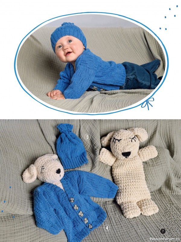 Вязаные модели для детей в журнале «Baby Maschenmode №67 2025»