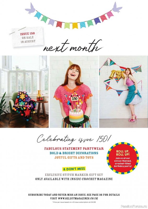 Вязаные проекты крючком в журнале «Inside Crochet №149 2022»