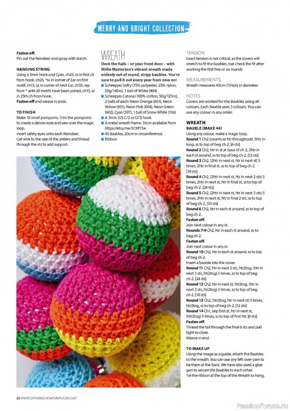 Вязаные проекты крючком в журнале «Simply Crochet №129 2022»