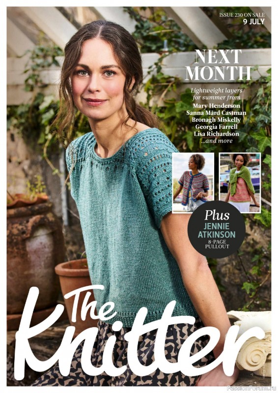 Вязаные проекты спицами в журнале «The Knitter №229 2026»