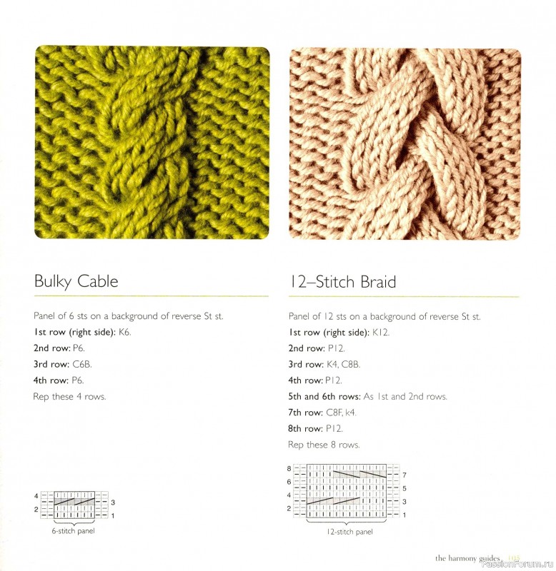 Вязаные проекты в книге &laquo;Cables & Aran Stitches-250 to Knit&raquo;