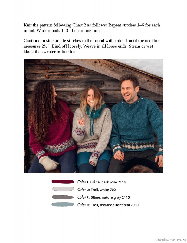 Вязаные проекты в книге «Happy Nordic Knits»