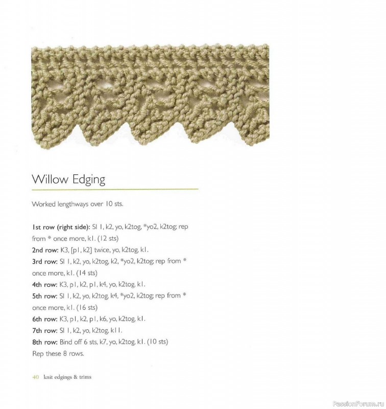 Вязаные проекты в книге &laquo;Knit Edgings & Trims 150 Stitches&raquo;.