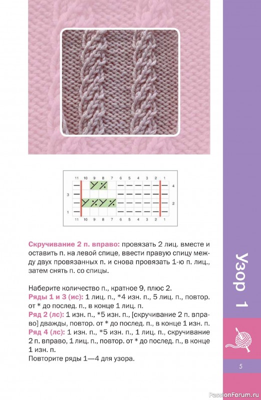 Вязаные проекты в книге «Объемные узоры спицами»