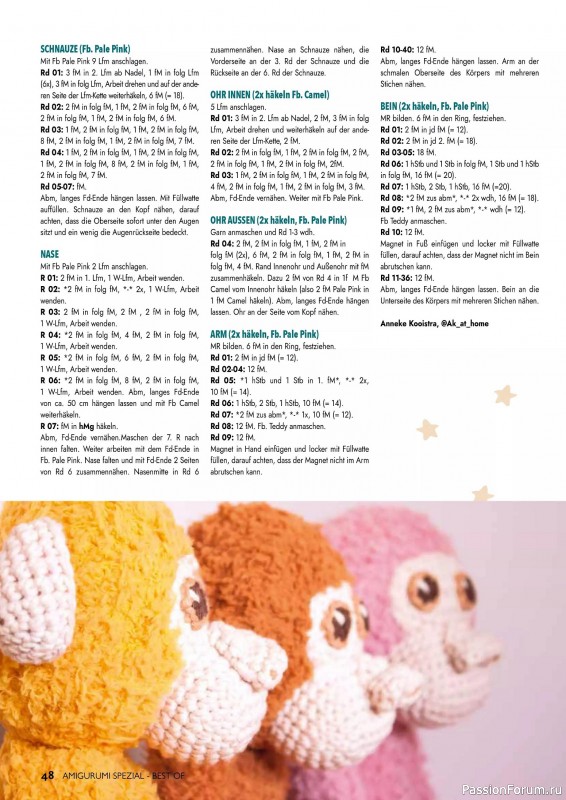 Вязаные проекты в журнале «Best of Amigurumi Spezial №1 2025»