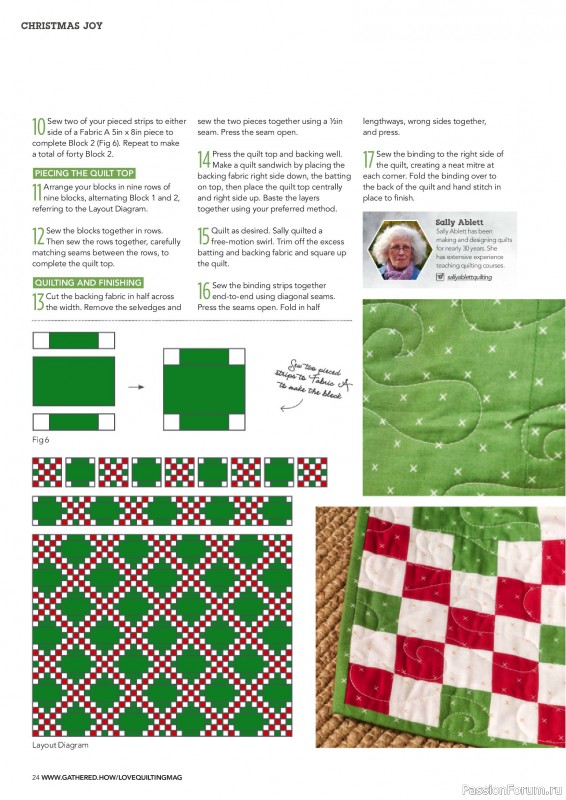 Коллекция проектов для рукодельниц в журнале «Love Patchwork & Quilting №155 2025»