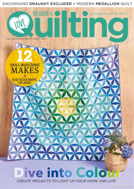Коллекция проектов для рукодельниц в журнале &laquo;Love Patchwork & Quilting №158 2025&raquo;