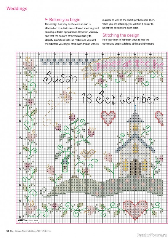 Коллекция вышивки в журнале «Cross Stitch Collection - The Ultimate Alphabets 2026»