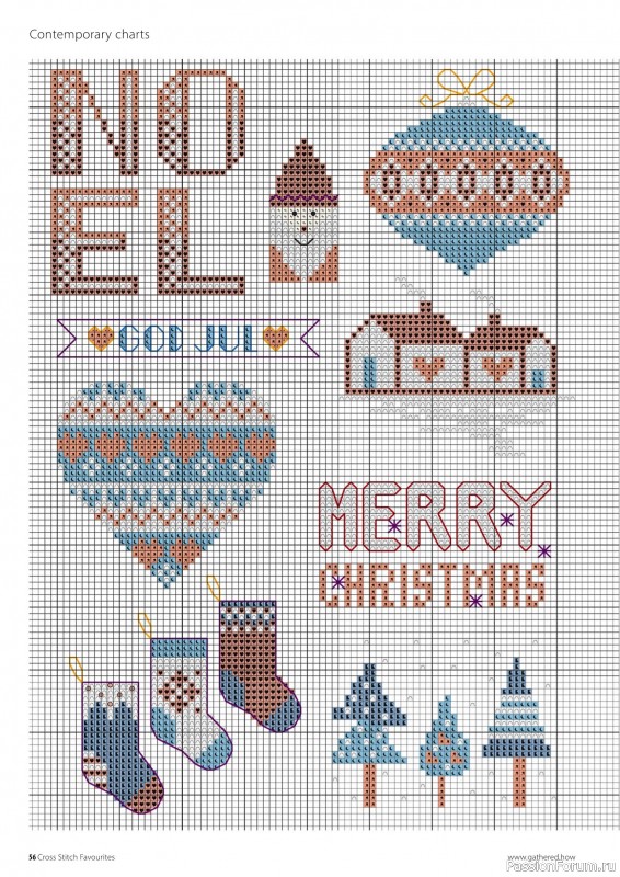 Коллекция вышивки в журнале «Cross Stitch Favourites - Christmas 2025»