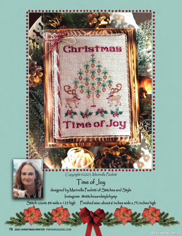 Коллекция вышивки в журнале «Punch Needle & Primitive Stitcher - Winter 2025»