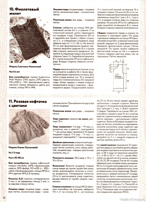 Вязаные модели для детей в журнале «Вяжем детям №2-3 2023»