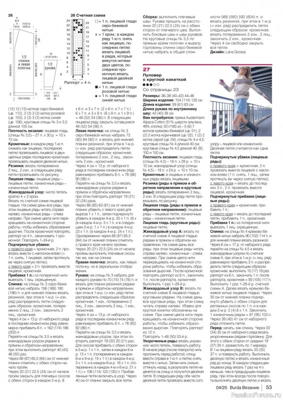 Вязаные модели в журнале «B-Вязание №4 2025»