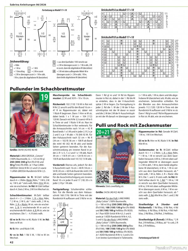 Вязаные модели в журнале &laquo;Sabrina №6 2026 German&raquo;