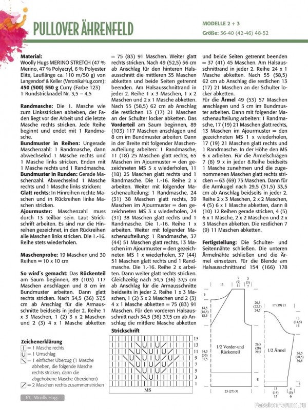 Вязаные модели в журнале «Woolly Hugs Maschenwelt №5 2022»