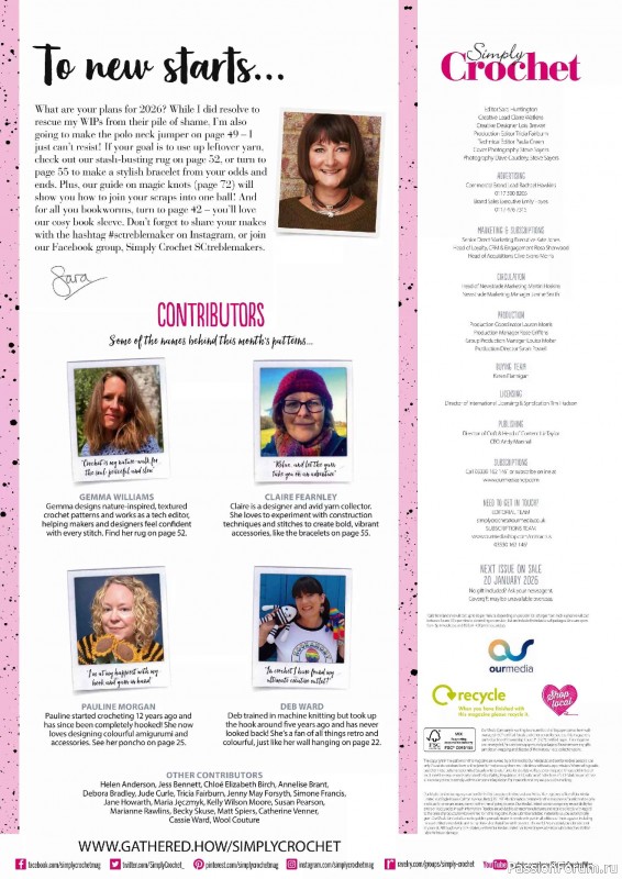 Вязаные проекты крючком в журнале &laquo;Simply Crochet №170 2025&raquo;